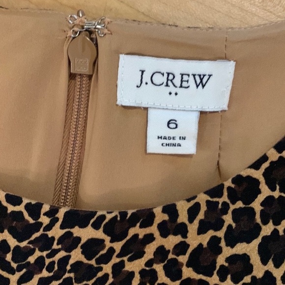 J. Crew Leopard Seeveless Sheath Dress - Picture 7 of 7